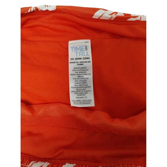 Time and Tru Womens 2X Mid Rise Sandy Blooms Bikini bottoms - Picture 5 of 5